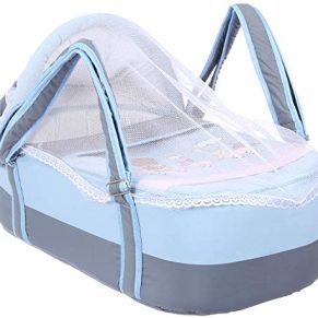 baby carrycot movable bed train baby blue