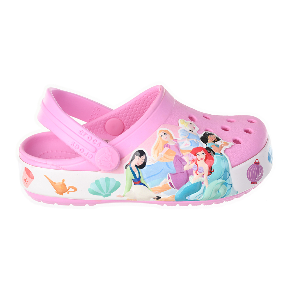 Pink disney sales crocs