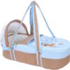 Mix and Max Embroidered Baby Carrycot ( Moon Baby Blue #152 )