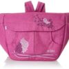 Mix & Max Leather Diaper Backpack bag with embroidery ( Bird Fushia #219f )