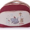 Mix & Max Classic Diaper Shoulder bag with embroidery ( Jungle Beige #230 )