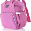 Mix & Max Leather Diaper Backpack bag ( Fushia #227 )