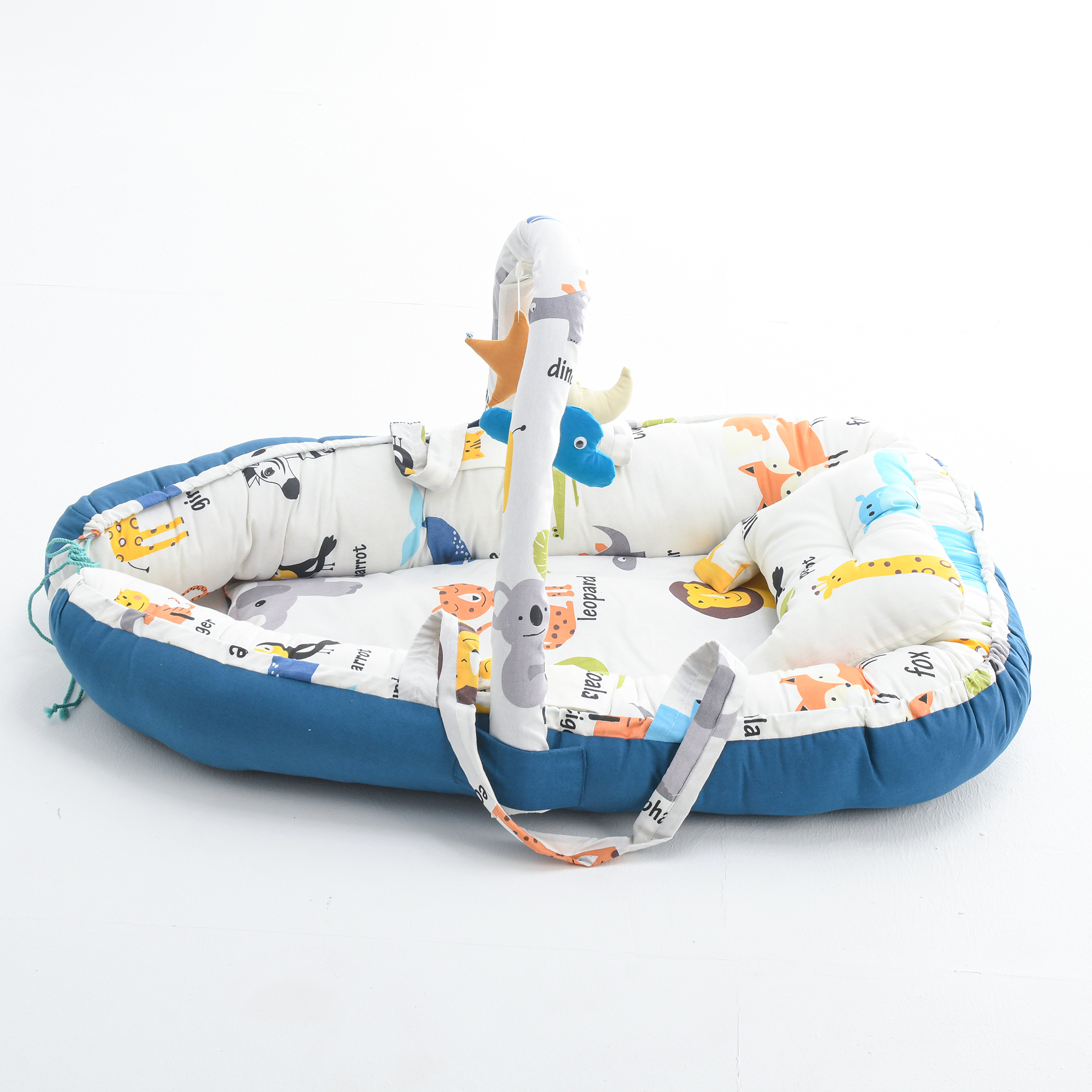 Mix &Max Baby Nest Lounger for Co Sleeping Newborn Sleeper Baby Sleeping Bed Machine Washable, Adjustable Size , Double Face # N1