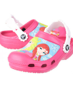 Crocs Disney Cartoon Brand Unisex Kids Clog Shoes .. Size C6 to J3 #47 Fushia