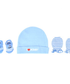 Mix & Max Baby Gift Set One size (Head Icecap+Sock+Hand Cover) Cotton 100% - Ilovmommy