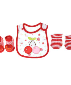 Mix & Max Baby Perfect Gift Set One size (Bib+Sock+Hand Cover) Cotton 100% - Crez