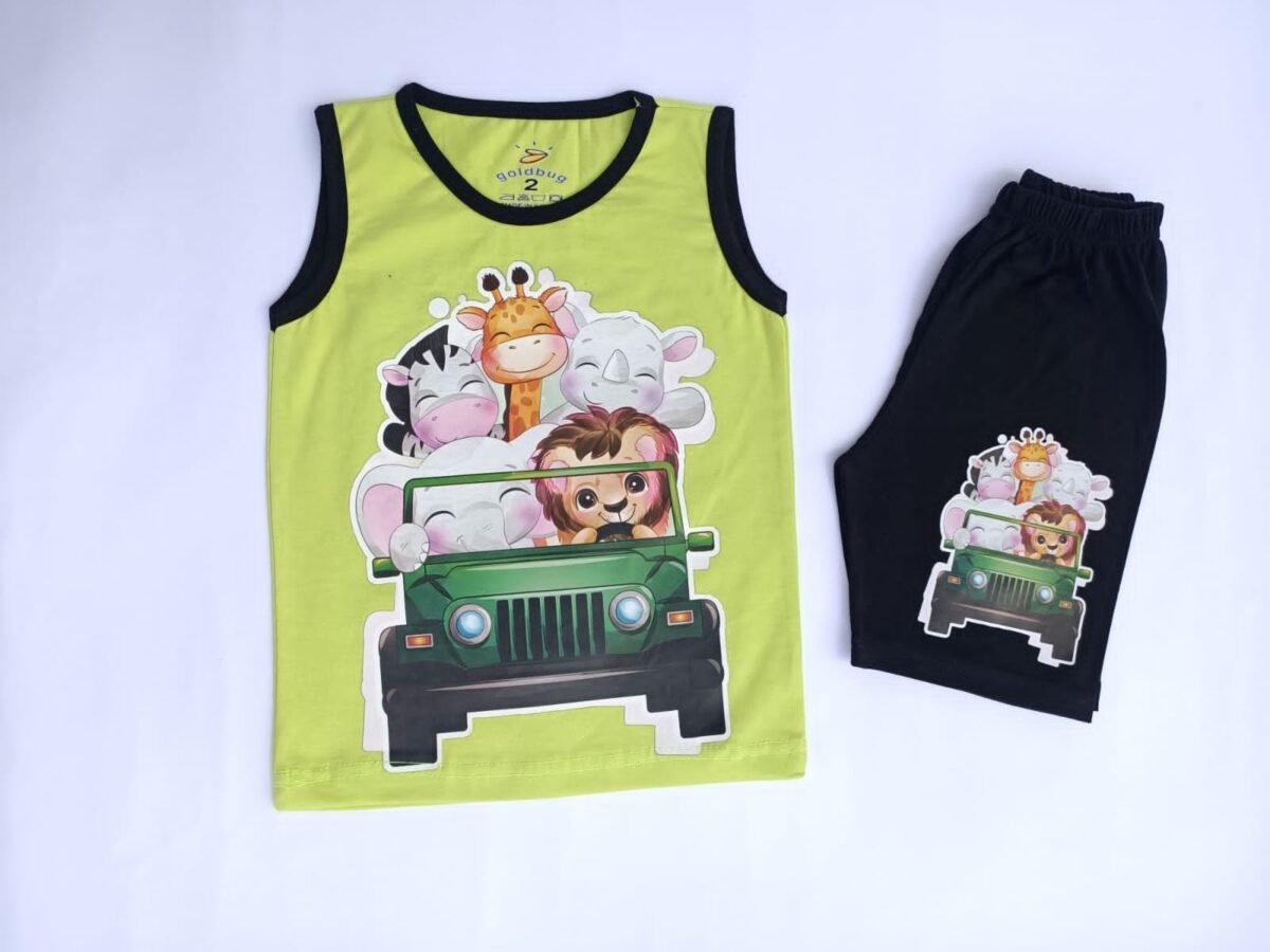 Kid Cotton 100% Pajama size 1 Year to 5 Years Old (5 Sizes) - Code 1025 - Mix and Max - Sizes: From 1 Y to 5 Y - Image 5