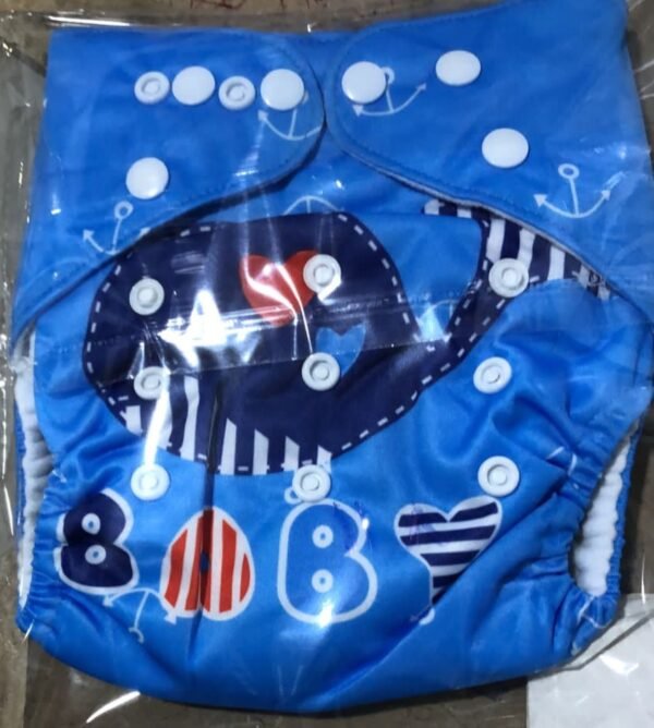 Reusable baby Washable Cloth Diapers with Adjustable Snap Buttons Multi Color Mix and Max - Image 8