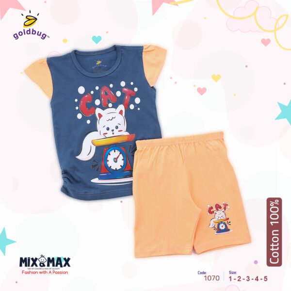 Kid Cotton 100% Pajama size 1 Year to 5 Years Old (5 Sizes) - Code 1070 - Mix and Max - Sizes: From 1 Y to 5 Y - Image 5