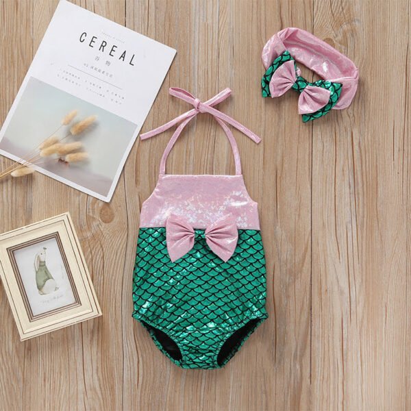 Girls 2 Pieces Swimsuit (4 sizes From 3M to 3Y) # A - Mix and Max - Sizes: From 2-3 Y to 12-18 M - Image 5
