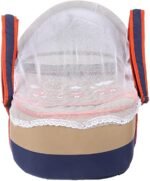 Portable Baby Carrycot Portable Bed Lightweight Carrycot ( Bear on Train Orange Blue color ) - Sizes: 0-12 M - Mix and Max - Image 7