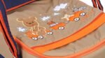 Portable Baby Carrycot Portable Bed Lightweight Carrycot ( Bear on Train Orange Blue color ) - Sizes: 0-12 M - Mix and Max - Image 5