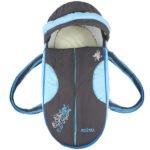 Portable Baby Carrycot Portable Bed Lightweight Carrycot ( Fly Turquoise Grey color ) - Sizes: 0-12 M - Mix and Max