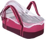 Portable Baby Carrycot Lightweight travel Bed Carrycot newborn ( Fly Fushia color ) - Sizes: 0-12 M - Mix and Max - Image 3