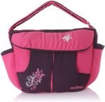 Mix and Max Baby Changing Diaper Large Shoulder bag with embroidery ( Fly Fushia ) - Image 3