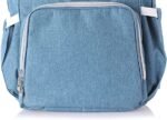 Leather Diaper Backpack bag ( baby Blue ) - Mix and Max - Colors: Beige, Black, and Fuchsia - Sizes: 0-9 M - Image 5