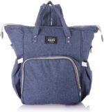Leather Diaper Backpack bag ( Blue ) - Mix and Max - Colors: Beige, Black, and Fuchsia - Sizes: 0-9 M