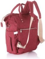 Leather Diaper Backpack bag ( Red ) - Mix and Max - Colors: Beige, Black, Blue, and Fuchsia - Sizes: 0-9 M - Image 5