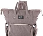 Leather Diaper Backpack bag ( Beige ) - Mix and Max - Colors: Black, Blue, and Fuchsia - Sizes: 0-9 M - Image 6