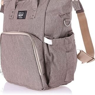 Leather Diaper Backpack bag ( Beige ) - Mix & Max - Colors: Black, Blue, and Fuchsia - Sizes: 0-9 M