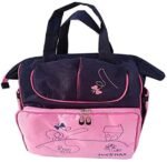Leather Diaper Backpack bag with embroidery ( Home Fushia ) - Mix and Max - Colors: Beige, Light Blue, and Red - Sizes: 0-9 M