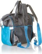 Leather Diaper Backpack bag with embroidery ( Tree baby Blue ) - Mix and Max - Colors: Beige, Black, and Fuchsia - Sizes: 0-9 M - Image 5