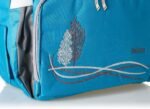 Leather Diaper Backpack bag with embroidery ( Tree baby Blue ) - Mix and Max - Colors: Beige, Black, and Fuchsia - Sizes: 0-9 M - Image 4
