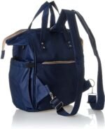 Leather Diaper Backpack bag with embroidery ( Tree Blue ) - Mix and Max - Colors: Beige, Black, and Fuchsia - Sizes: 0-9 M - Image 5