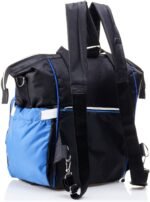 Leather Diaper Backpack bag with embroidery ( Tree Black ) - Mix and Max - Colors: Beige, Blue, and Fuchsia - Sizes: 0-9 M - Image 5