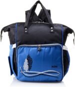 Leather Diaper Backpack bag with embroidery ( Tree Black ) - Mix and Max - Colors: Beige, Blue, and Fuchsia - Sizes: 0-9 M - Image 4