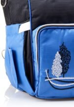 Leather Diaper Backpack bag with embroidery ( Tree Black ) - Mix and Max - Colors: Beige, Blue, and Fuchsia - Sizes: 0-9 M - Image 7
