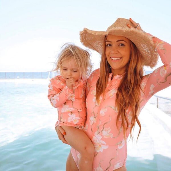 Girls One Piece Swimsuit (4 sizes From 6M to 4Y) # A - Mix and Max - Sizes: From 80 6-12 M to 110 3-4 Y