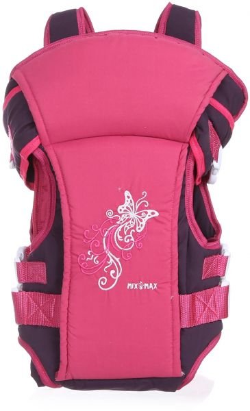 Baby multi position Carrier 4 in 1 # 313 - Mix and Max - Colors: Beige, Fuchsia, and Light Blue - Sizes: 0-24 M
