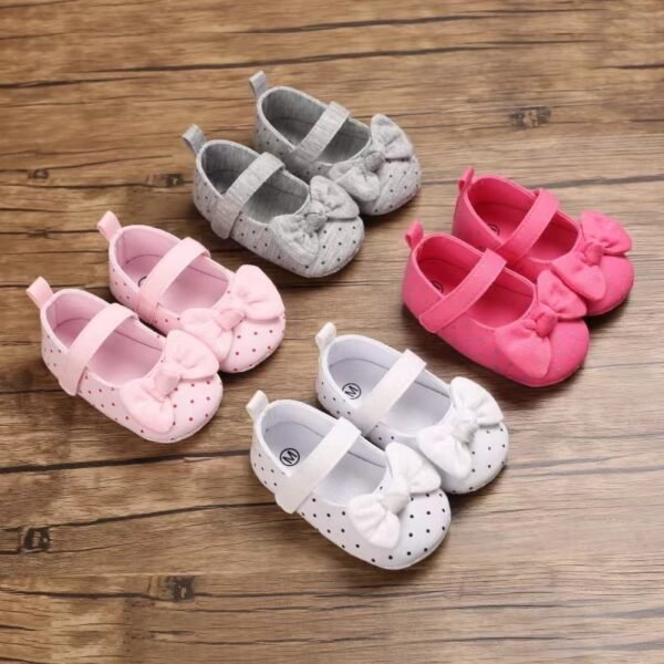 Baby Shoes 3 Sizes 1/2/3 (from Zero to 18 Months) #B283 - Mix & Max - Sizes: 0-6 M 11cm, 6-12 M 12cm, 12-18 M 13cm