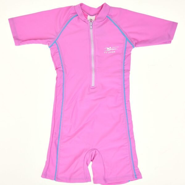 Girl Half Sleeves Swimsuit (5 sizes From 2 to 10 years) # A - Mix and Max - Sizes: From 2 Y to 10 Y