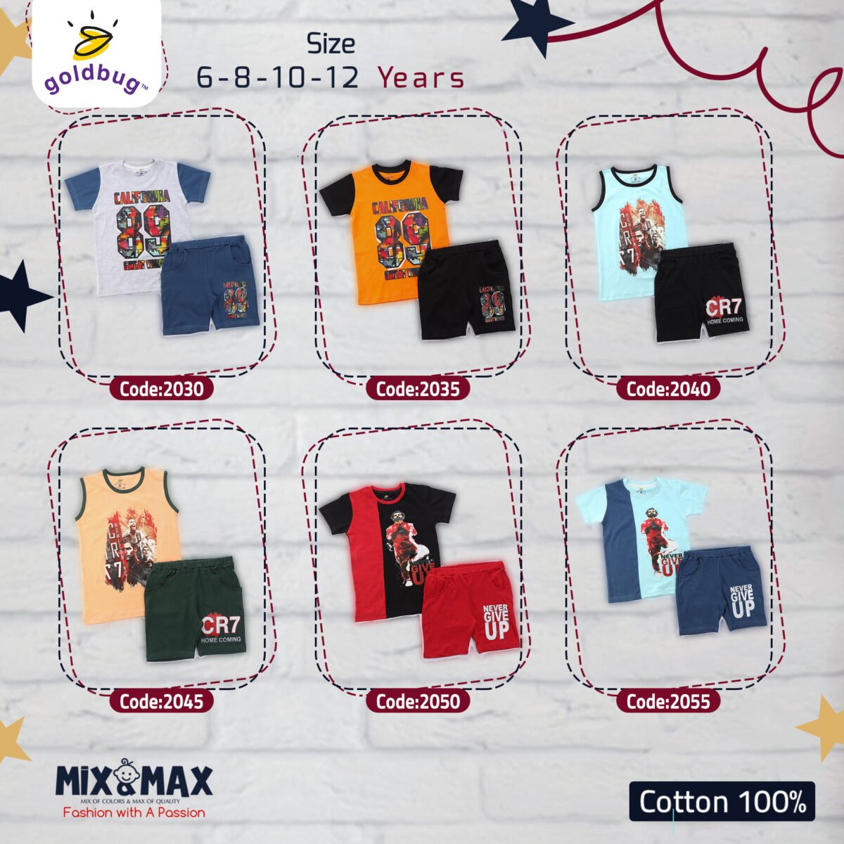 Kid Cotton 100% Pajama size 6 to 12 Years Old (4 Sizes) - Code 2025 - Mix and Max - Sizes: From 6 Y to 12 Y - Image 4
