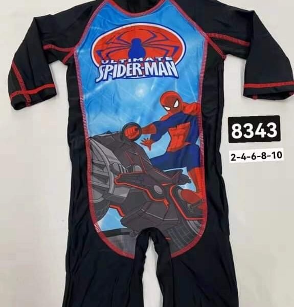 Boy Long Sleeves Swimsuit (5 sizes From 2 to 10 years) # A - Mix and Max - Sizes: From 2 Y to 10 Y