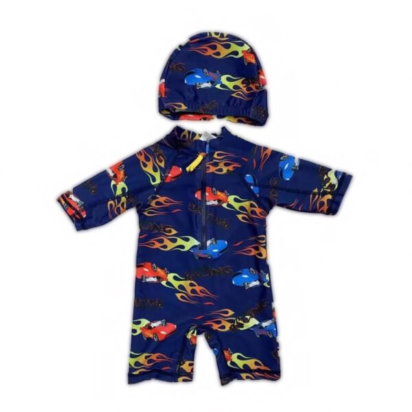Baby One Piece Salobet Swimsuit (3 sizes From Zero to 18M) # A - Mix & Max - Sizes: 0-6 M, 12-18 M, 6-12 M