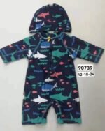 Baby One Piece Salobet Swimsuit (3 sizes From 12 to 24M) # A - Mix and Max - Sizes: 12 M, 18 M, 24 M - Image 3