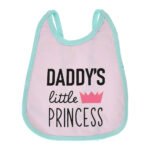 Multi-colors Printed Bib with diaper back Average size 27*19cm (2 Pieces) Girl g - Mix and Max - Colors: Fuchsia, Grey, and Light Blue - Sizes: 0-18 - Image 23