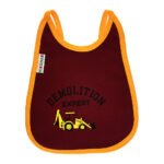 Multi-colors Printed Bib with diaper back size 27*19cm (2 Pieces) Boys b - Mix and Max - Colors: Fuchsia, Grey, and Light Blue - Sizes: 0-18 - Image 33