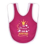 Multi-colors Printed Bib with diaper back size 38*29cm (2 Pieces) Girl g - Mix and Max - Colors: Fuchsia, Grey, and Light Blue - Sizes: 0-18 - Image 28
