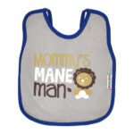 Multi-colors Printed Bib with diaper back size 38*29cm (2 Pieces) Boys b - Mix and Max - Colors: Fuchsia, Grey, and Light Blue - Sizes: 0-18 - Image 21