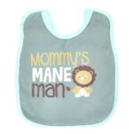 Multi-colors Printed Bib with diaper back size 38*29cm (2 Pieces) Boys b - Mix and Max - Colors: Fuchsia, Grey, and Light Blue - Sizes: 0-18 - Image 18