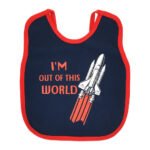 Multi-colors Printed Bib with diaper back size 38*29cm (2 Pieces) Boys b - Mix and Max - Colors: Fuchsia, Grey, and Light Blue - Sizes: 0-18 - Image 26