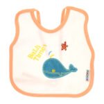 Multi-color Bib with embroidery diaper back size 38*29cm (2 Pieces) - Mix and Max - Colors: Fuchsia, Grey, and Light Blue - Sizes: 0-18 - Image 9