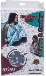 Baby Nursing Scarf Cover Up Apron for Mum Breastfeeding Cover (Privacy Feeding cover) (With mosquito Net Window) - Mix and Max - Colors: Beige and Light Blue - Sizes: 0-9 M - Image 6