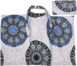 Baby Nursing Scarf Cover Up Apron for Mum Breastfeeding Cover (Privacy Feeding cover) (With mosquito Net Window) - Mix and Max - Colors: Beige and Light Blue - Sizes: 0-9 M