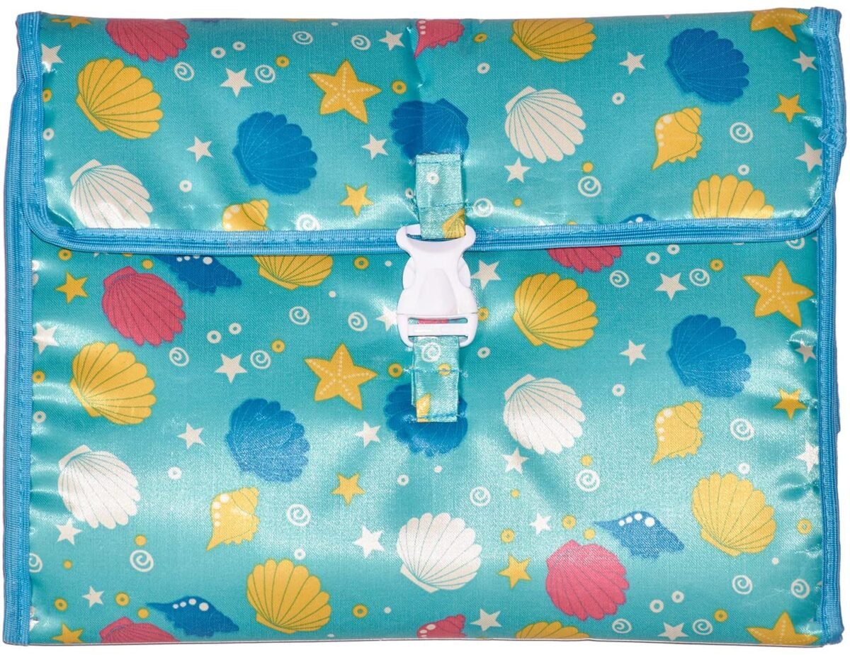 Baby Diaper changing Kit with pockets - Mix and Max - Colors: Beige and Light Blue - Sizes: 0-9 M - Image 4
