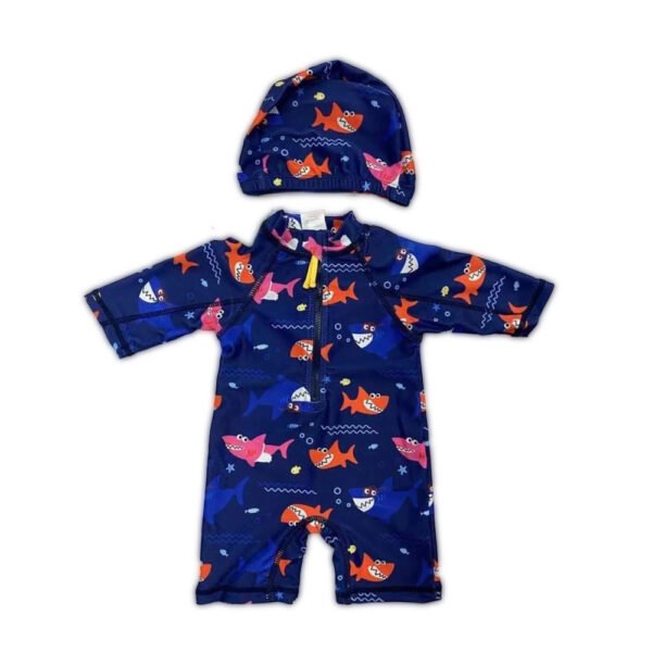 Baby One Piece Salobet Swimsuit (3 sizes From Zero to 18M) # A - Mix & Max - Sizes: 0-6 M, 12-18 M, 6-12 M